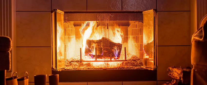 Mendota Hearth Landscape Fireplace Installation in Mount Vernon, Illinois